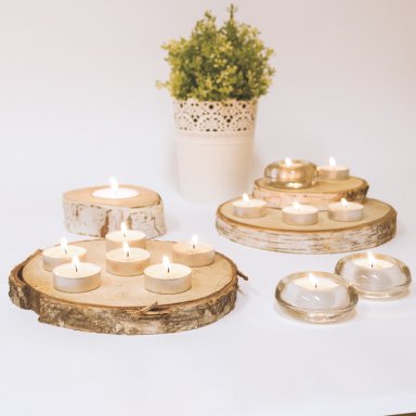 Velas de té diversas