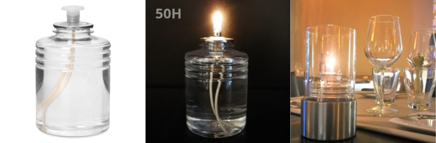 velas de parafina líquida