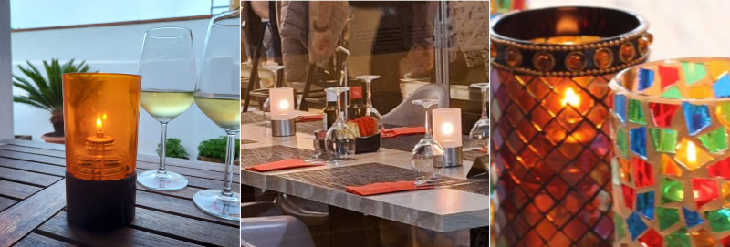 lámparas de parafina líquida para restaurantes