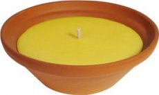 Velas de Citronela en Cuenco Terracota 75 x 220 mm